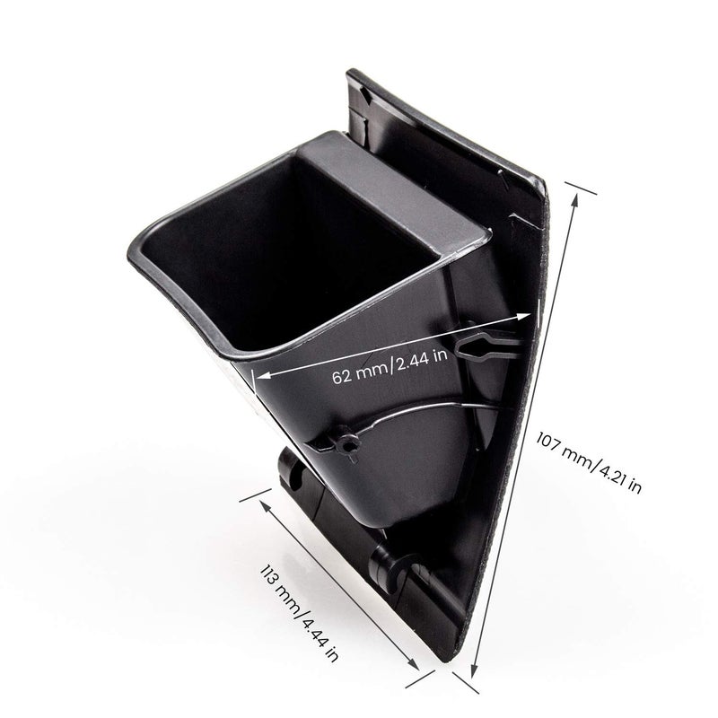 CarQiWireless Interior ABS Black Fuse Box Coin Container Inner Storage Tray Compatible with Subaru XV Crosstrek Forester Outback Legacy Impreza WRX STI Accessories - Image 2